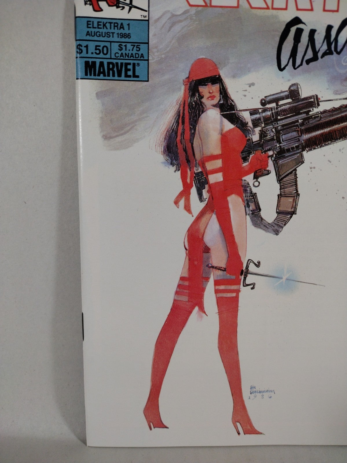 Elektra: Assassin #1 (1986) Marvel Epic Comic Bill Sienkiewicz Iconic Cover NM