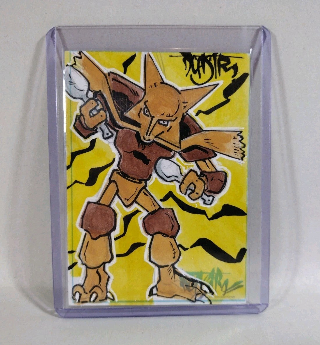 Dave Castr Crusin (2025) OAC Sketch Card W Original Pokemon Alakazam Art