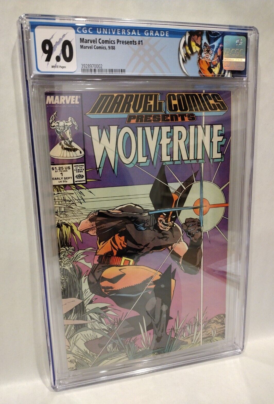Marvel Comics Presents #1 (1988) Simonson Wolverine Cover CGC 9.0 Custom Label 