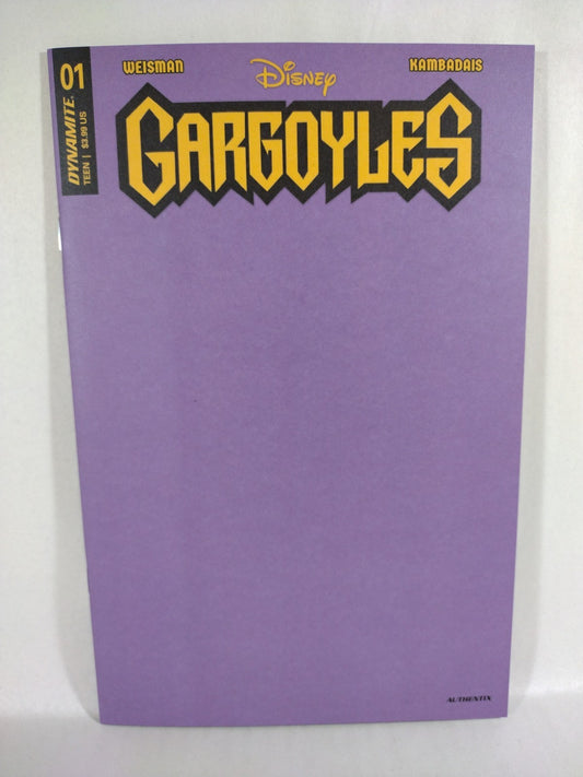 Gargoyles #1 (2022) Disney Dynamite Purple Blank Sketch Variant Cover Comic NM