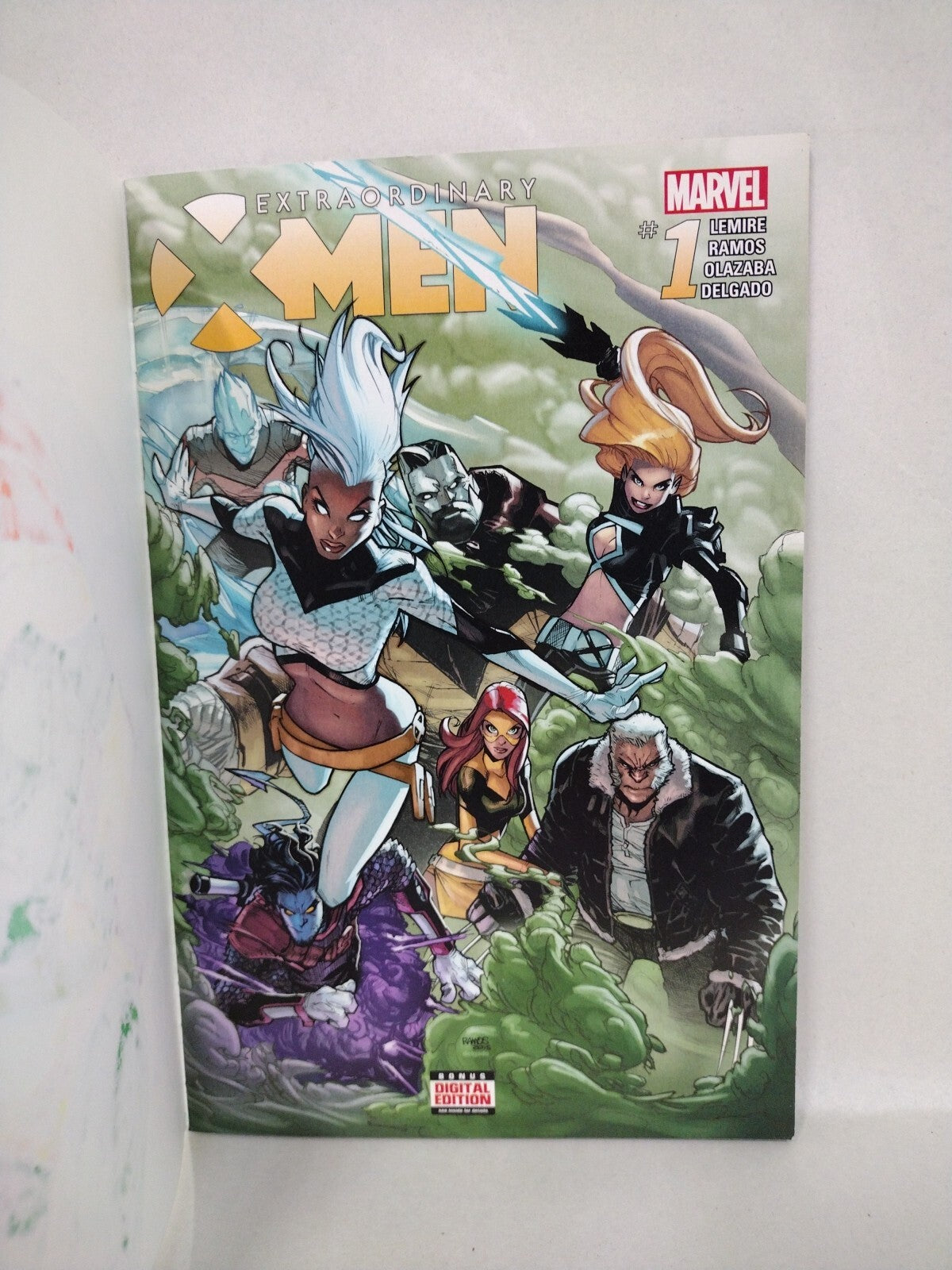 EXTRAORDINARY X-Men #1 (2016) Marvel Sketch Variant Comic W Original DCastr Art