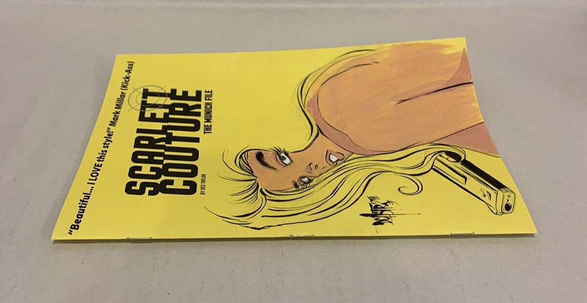 SCARLETT COUTURE THE MUNICH FILE 1 Blank Variant Cover W Original Art Dave Castr