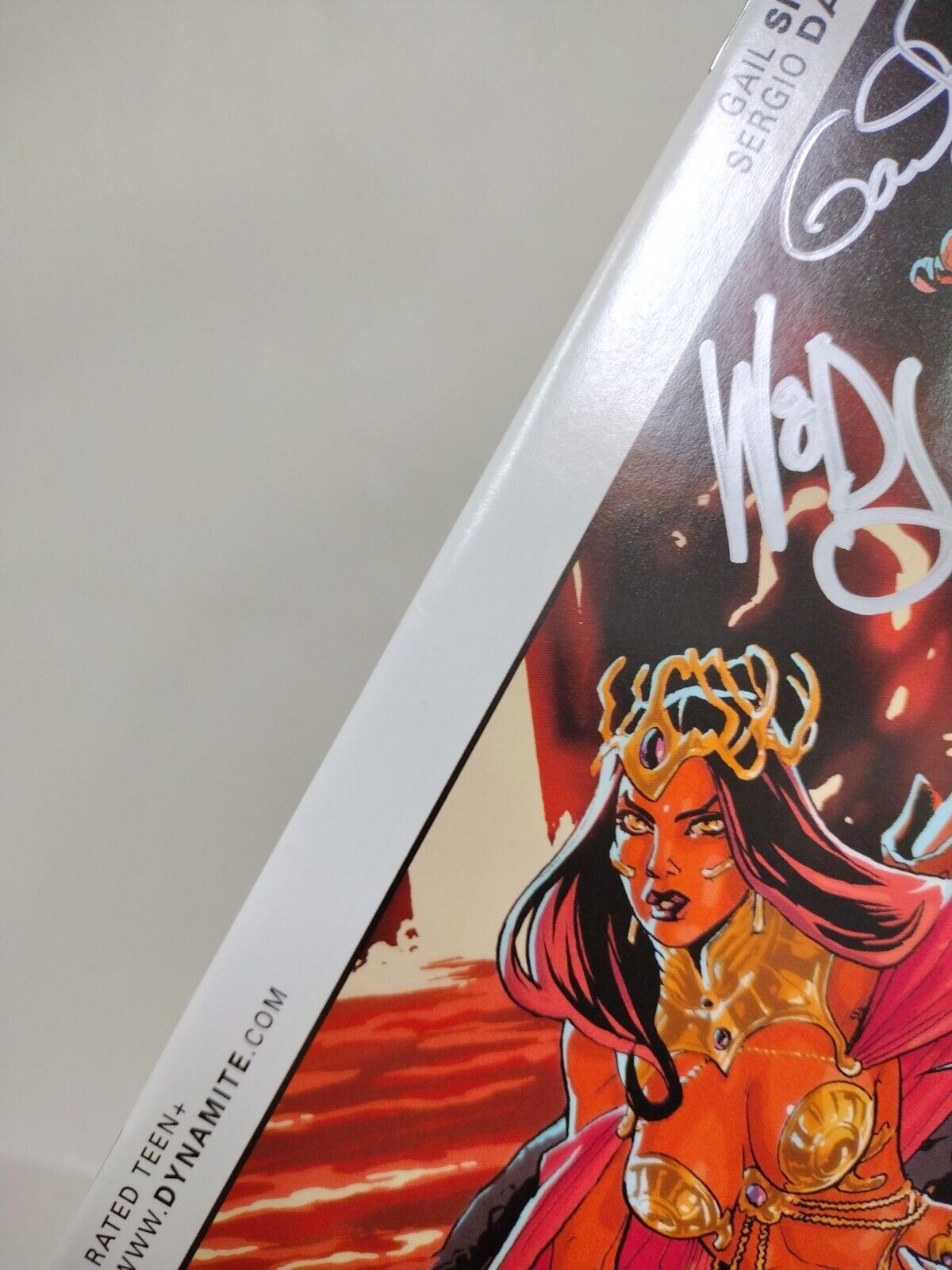 Swords Of Sorrow #1 (2015) Dynamite Comic Variant Cover U Signed Simone Woods