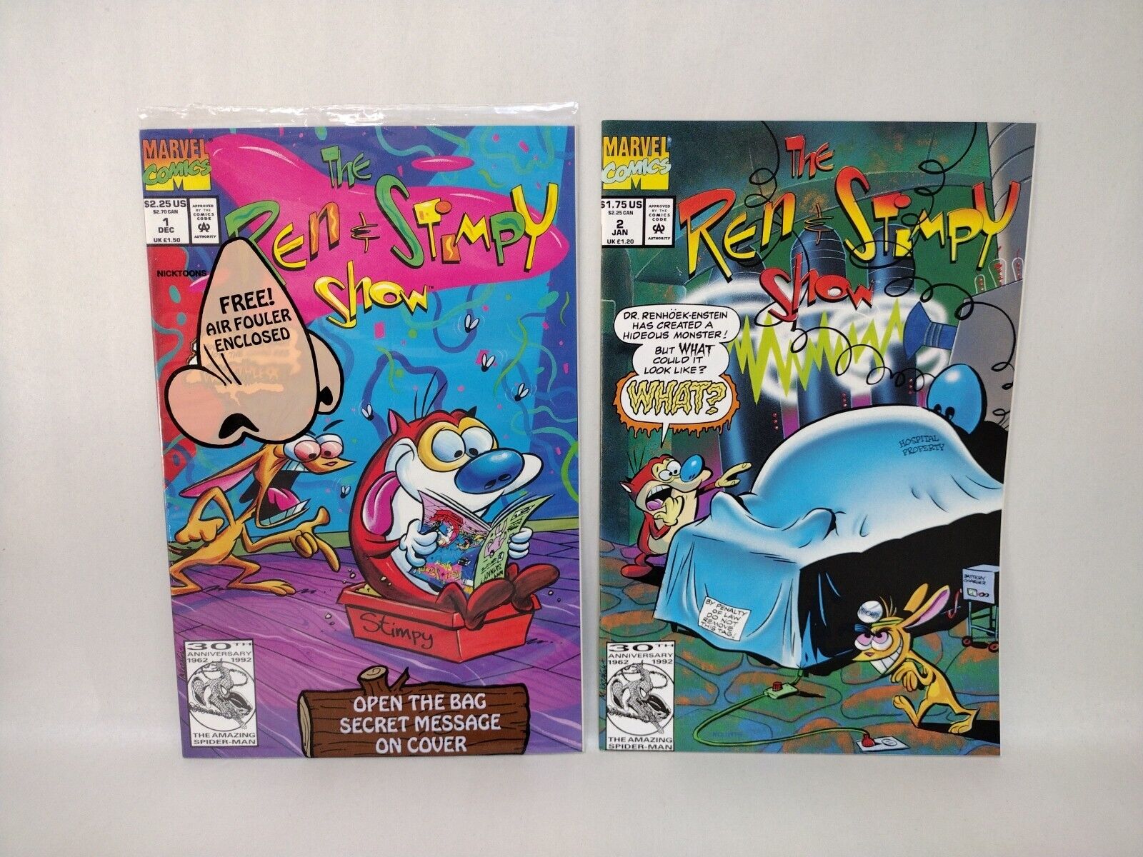 Ren And Stimpy (1993) Marvel Comic Lot Set #1 2 3 4 5 6 7 8 9 10 11 12 Dan Slott