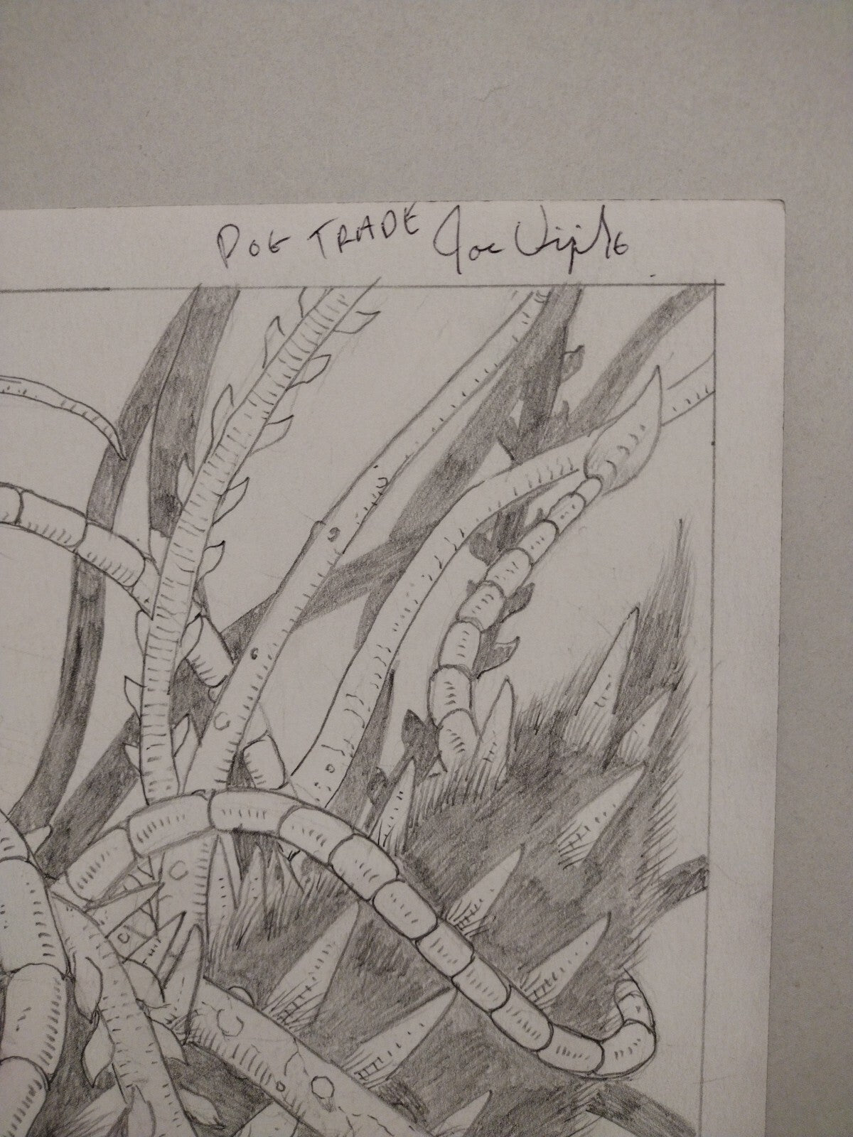 Joe Vigil Original DOG Comic Double Page Pencil Illustration 22 X 17" Signed