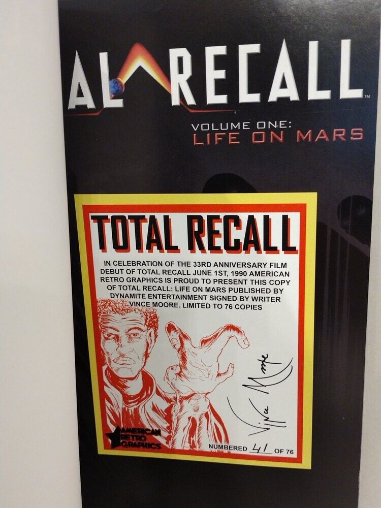 Total Recall (2012) Life On Mars TPB ARG Signed and Numbered Edition.