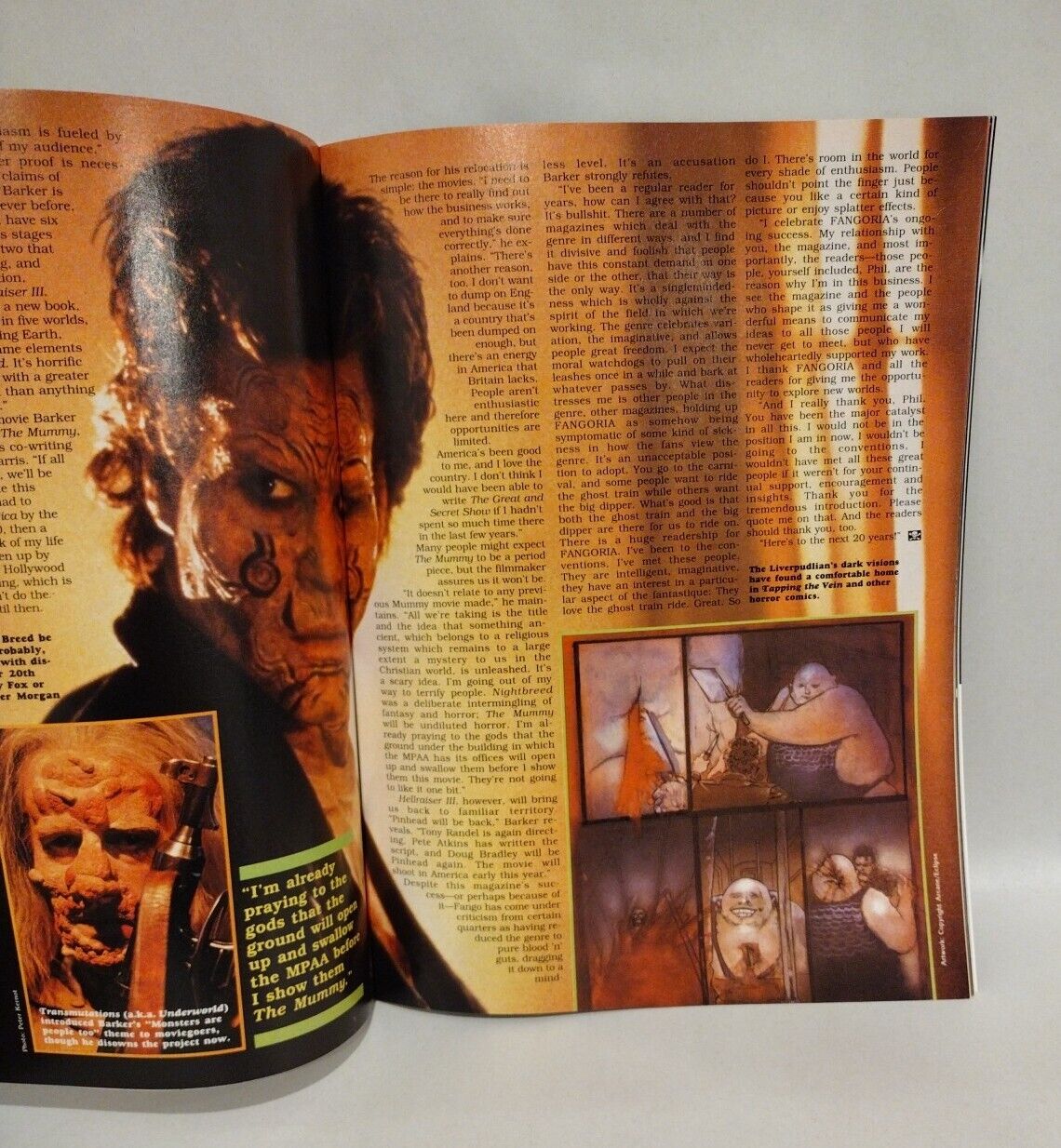 Fangoria Magazine 100 (1991) History Of Horror Fango Hall Of Fame Angus Scrimm