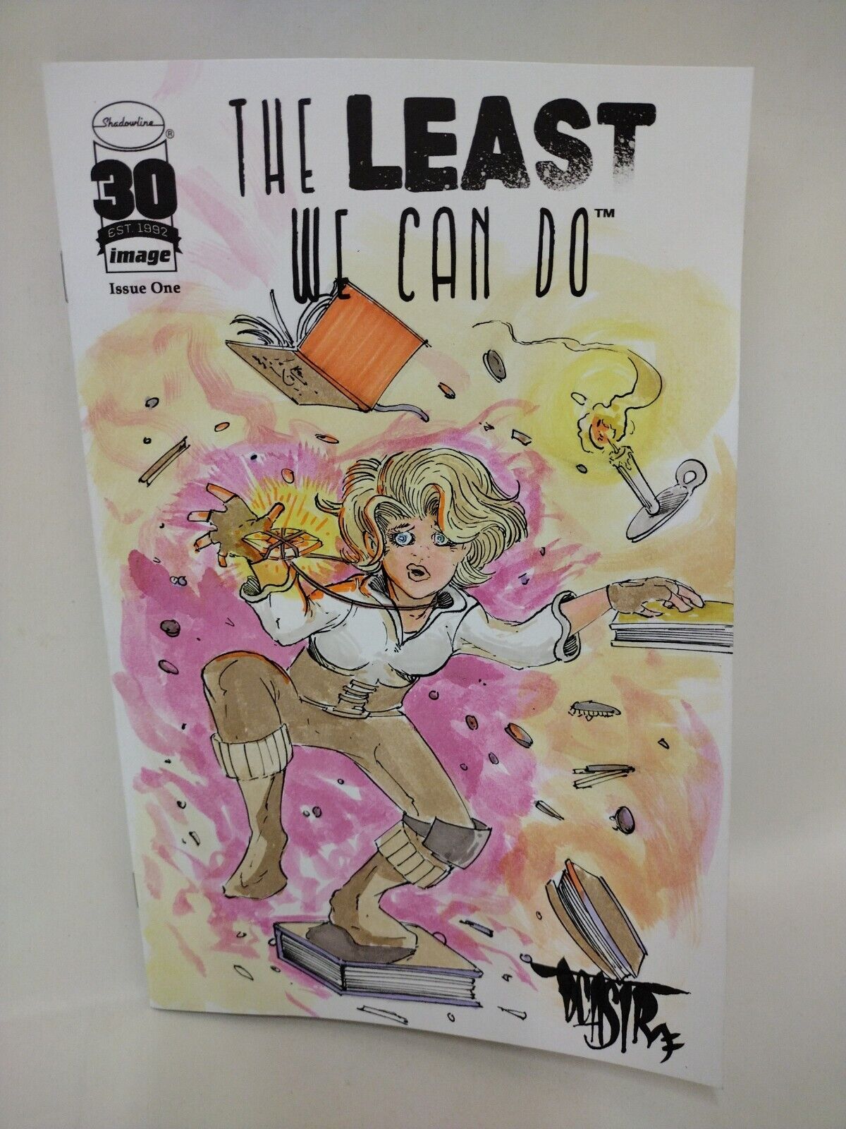 The Least We Can Do #1 (2022) Image Comic Blank Cover w Original DCastr Art COA