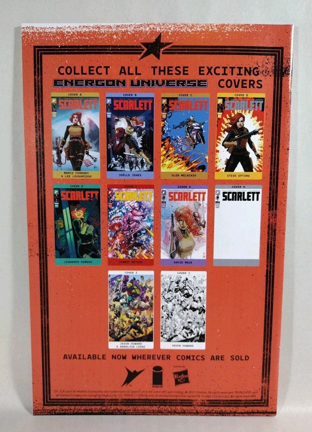 SCARLETT #1 (2024) Image Comic 1:10 Glen Melnikov Variant GI JOE NM