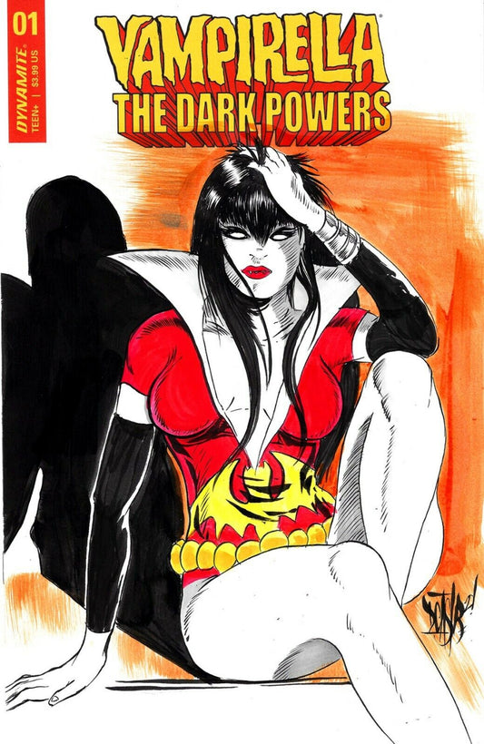 Vampirella Dark Powers #1 Blank Cover Comic Variant W Original Art ARG COA 192