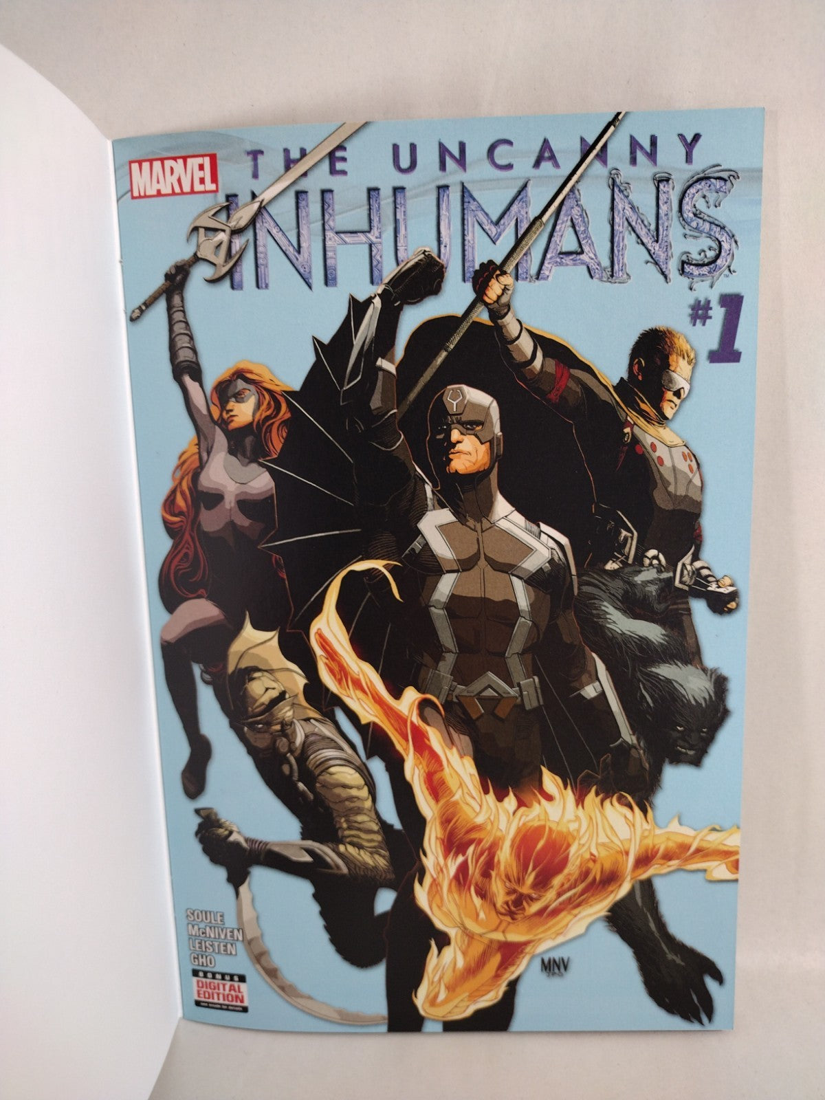 Uncanny Inhumans #1 (2015) Marvel Comic Blank Sketch Variant Cover NM