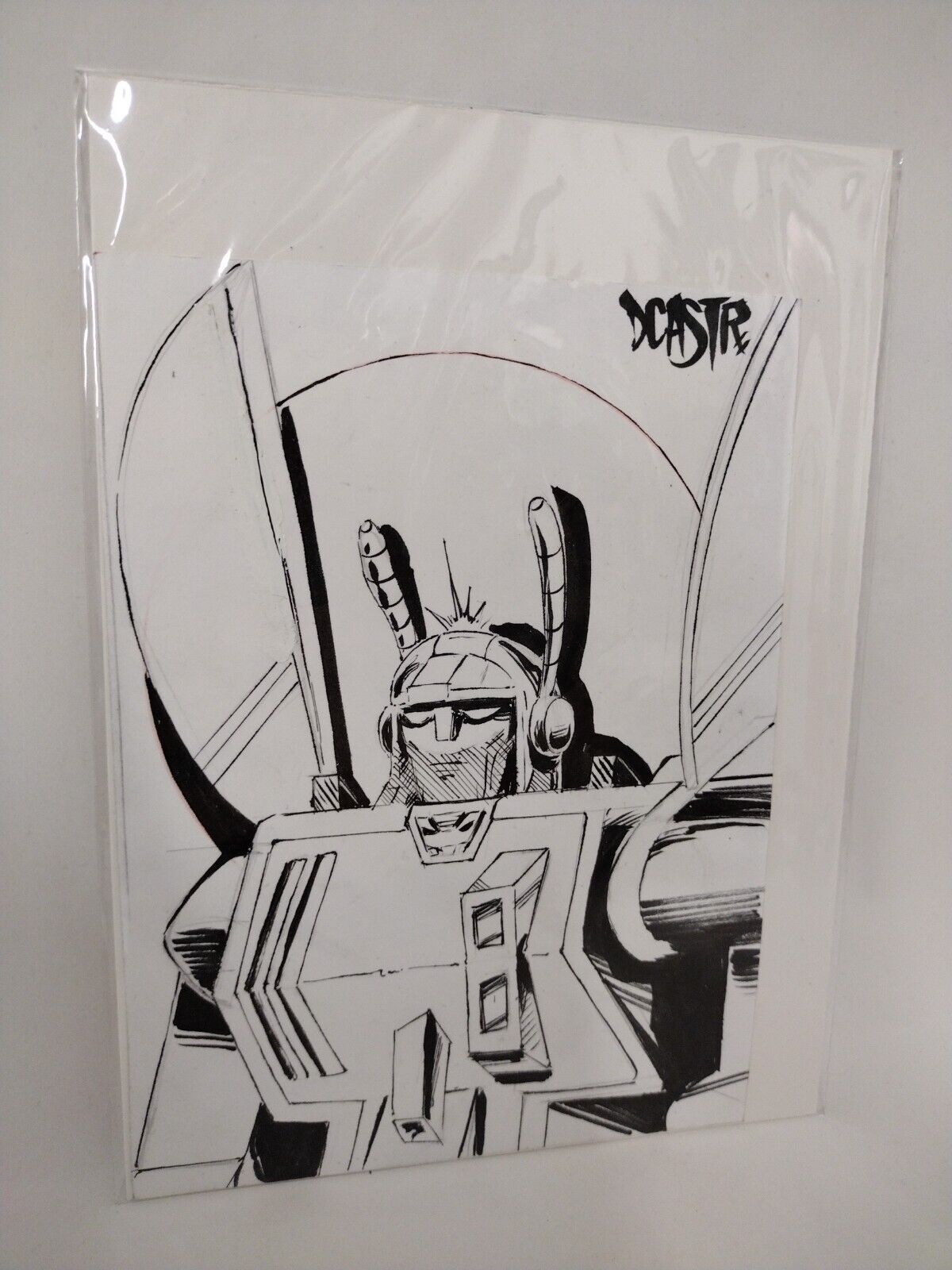 Original Dave Castr Kick Back Insecticon Transformers 5x7" Art Sealed W ARG COA