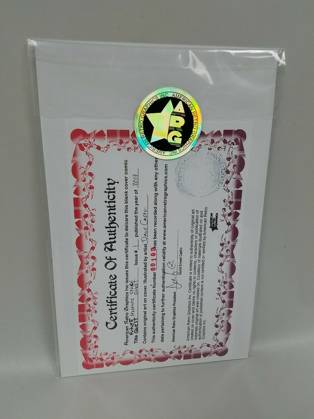 Future Quest Space Ghost 1 (2017) DC Sketch Variant Comic W DCastr Original Art