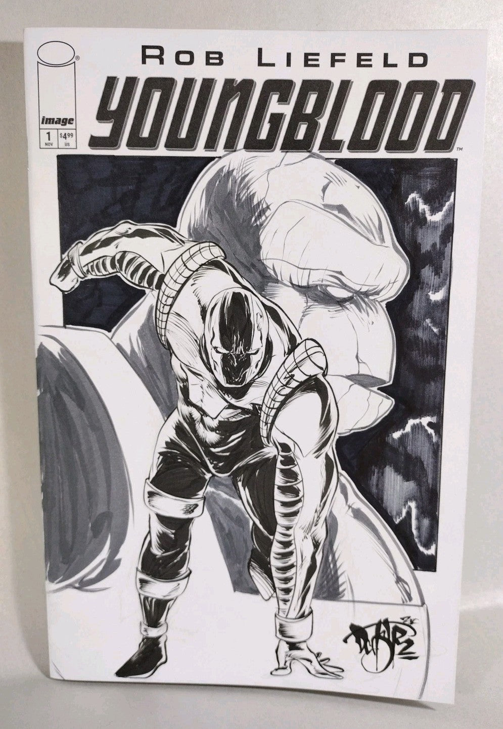Youngblood #1 (2025) Rob Liefeld Image Sketch Cover Comic W Original DCastr Art