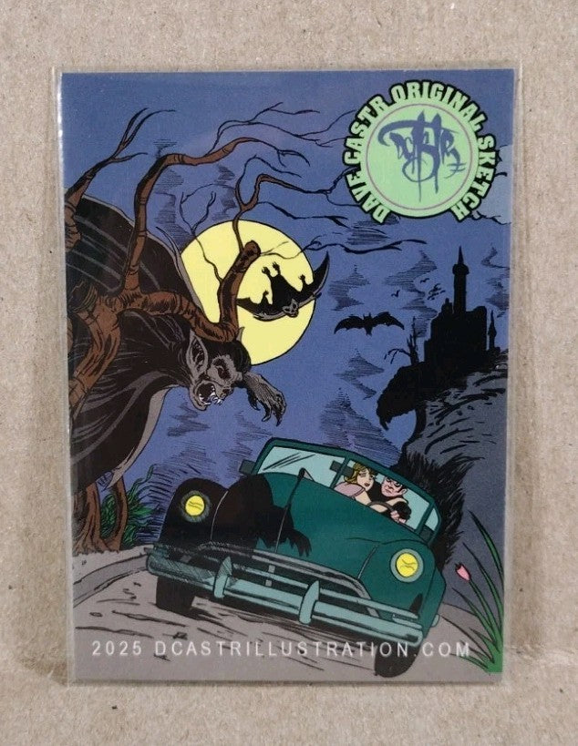 Dave Castr Crusin (2025) OAC Sketch Card W Original DC Comic Doomsday Art