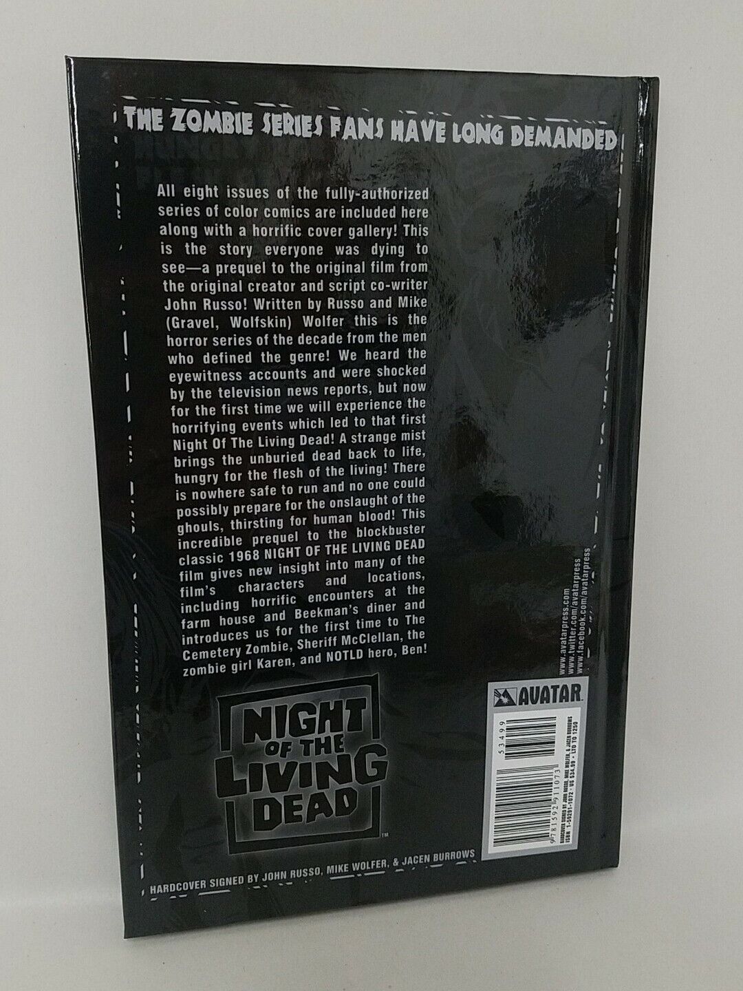 Night of the Living Dead Vol 1 (2010) HC 3x Signed John Russo Jacen Burrows New