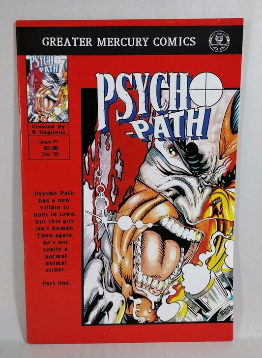Psycho-Path Ultimate Vigilante #1 (1990) GMC Comic Gugliotti Cooper VF