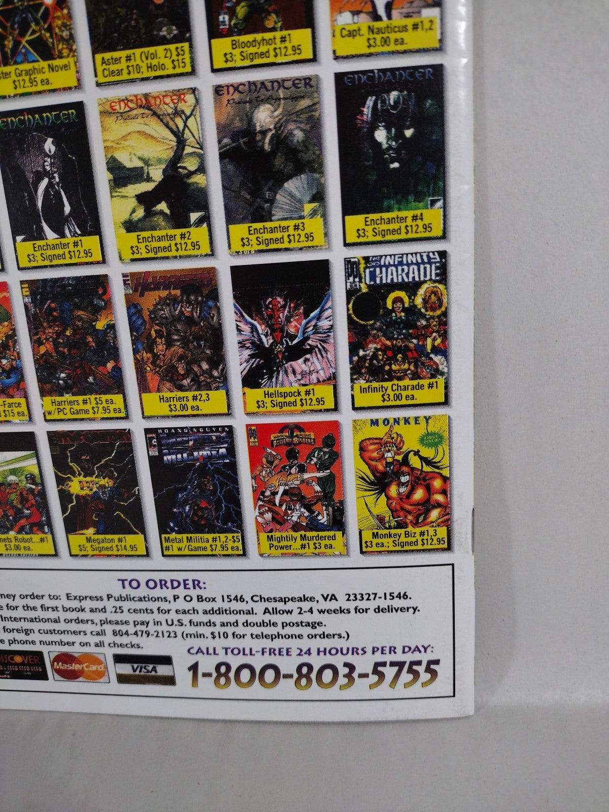 Aster Vol 2 (1995) Eternity Comic Lot #2 3 Last Celestial Knight VF-NM