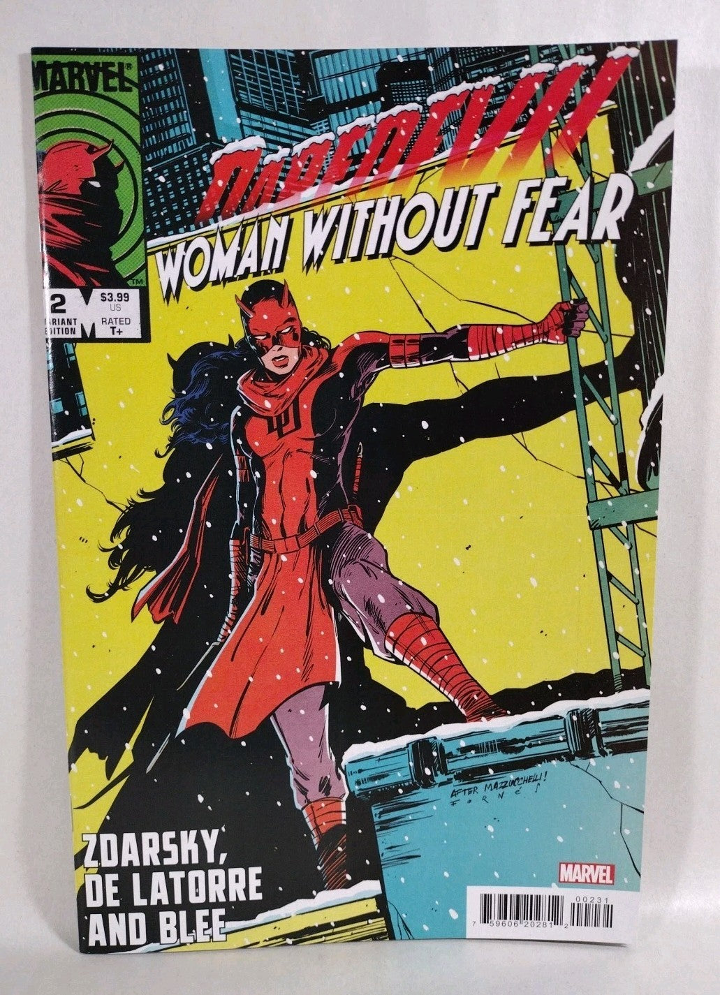 Daredevil Woman Without Fear #2 (2022) Marvel Comic 1:25 Variant Jorge Fornes NM