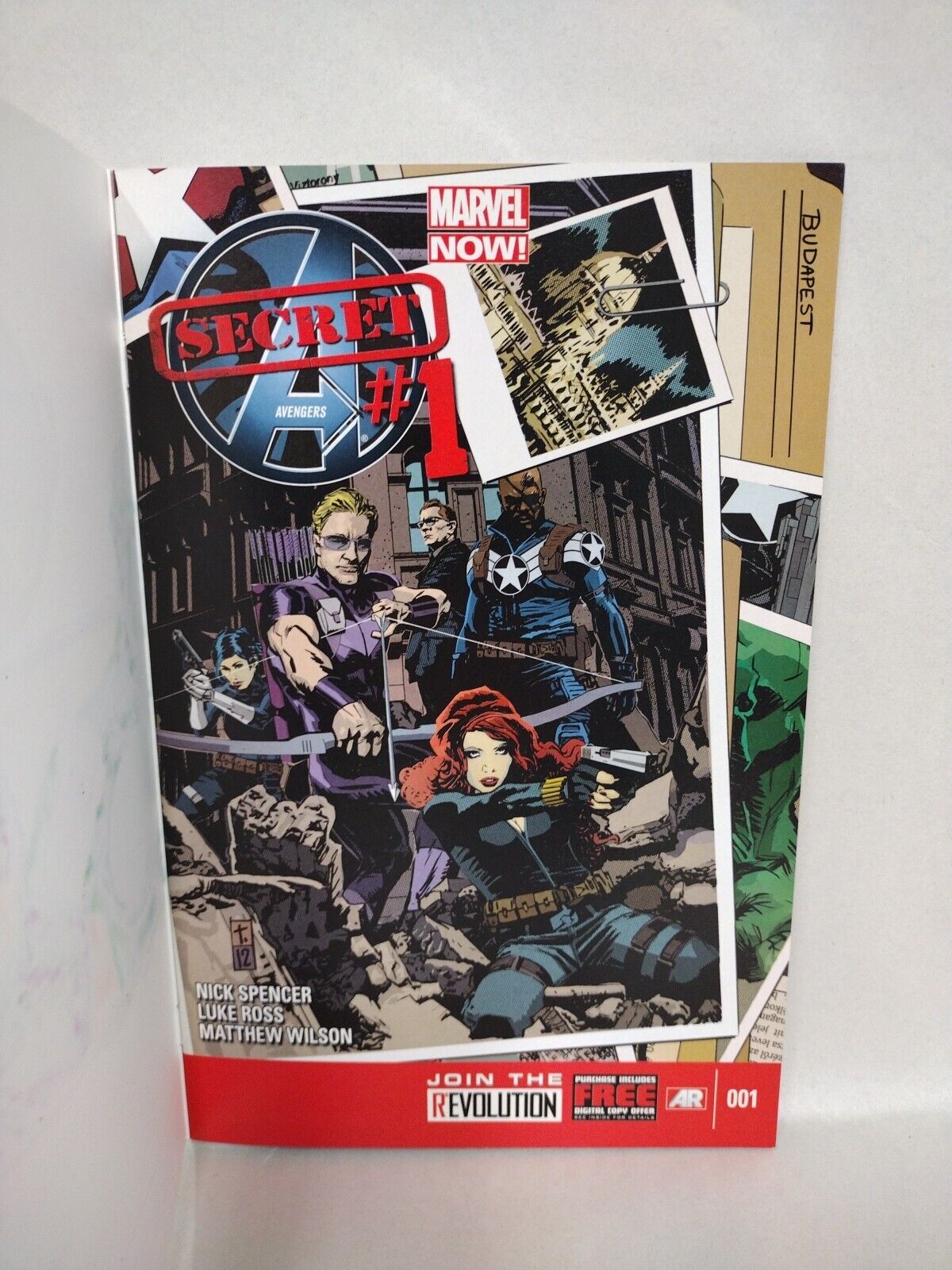 Secret Avengers #1 (2013) Marvel Sketch Cover Comic w Original Dave Castr Art