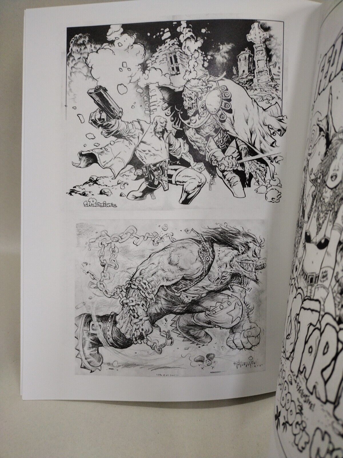 Steven Mannion Sketchbook 2013 Fearless Dawn Batman Hellboy Spider-Man NM