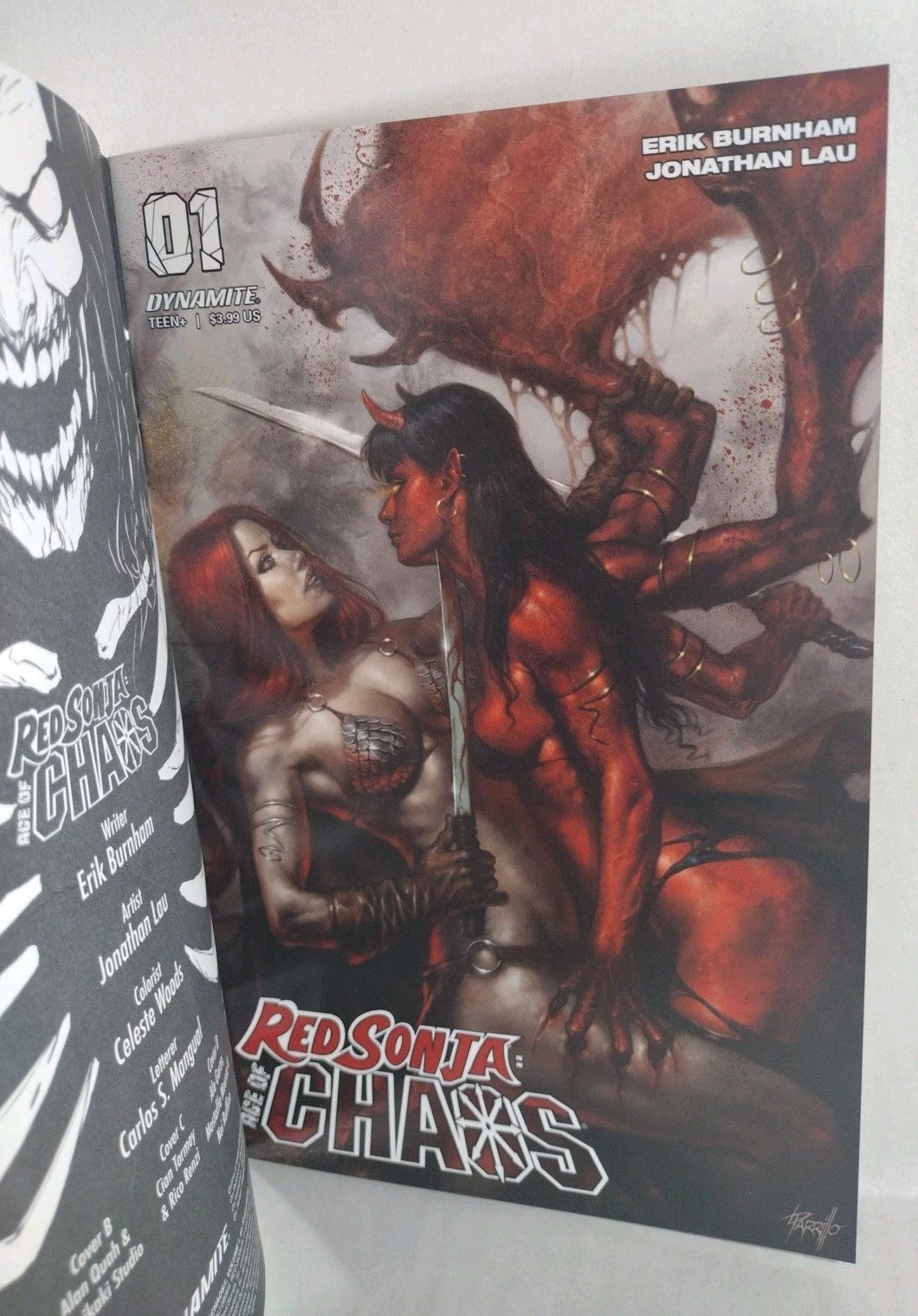 Red Sonja Age Of Chaos #1 (2020) Dynamite Comic Blank Sketch Variant Cover NM