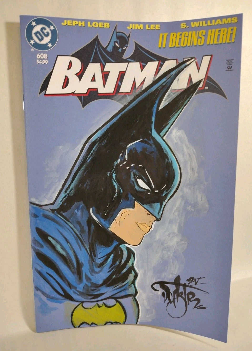 Batman 608 Facsimile Edition (2025) DC Comic Sketch Cover W Original DCastr Art