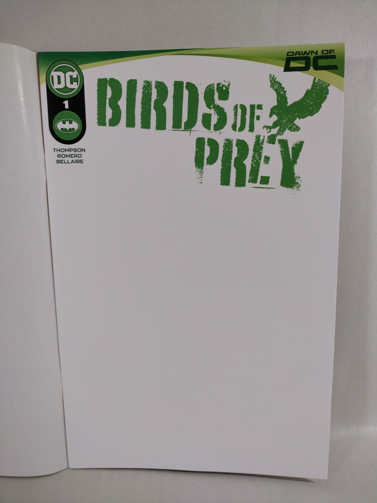 Birds Of Prey #1 (2023) DC Comics Blank Sketch Variant Cover Comic New NM