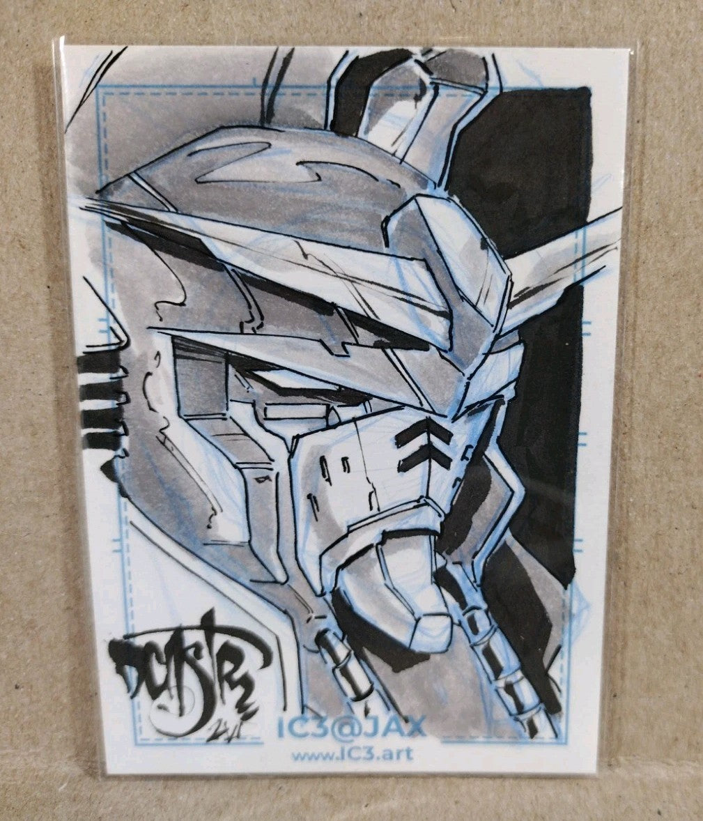 CAF IC3 (2026) JAX Convention Sketch Card W Original Dave Castr Gundam Art