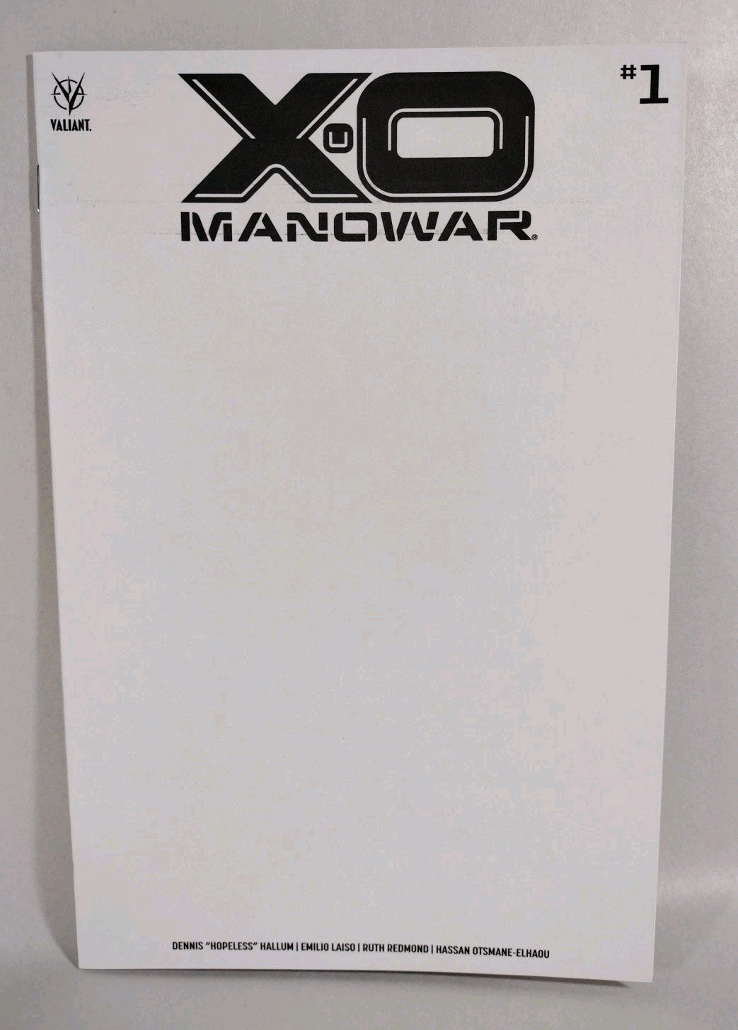 X-O Manowar #1 (2020) Valiant Comic Blank Sketch Cover Variant NM