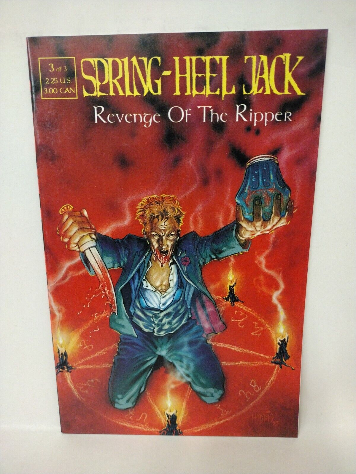 Spring Heel Jack  Revenge of the Ripper Full Set #1-3 REBEL STUDIOS 1993 VF-NM