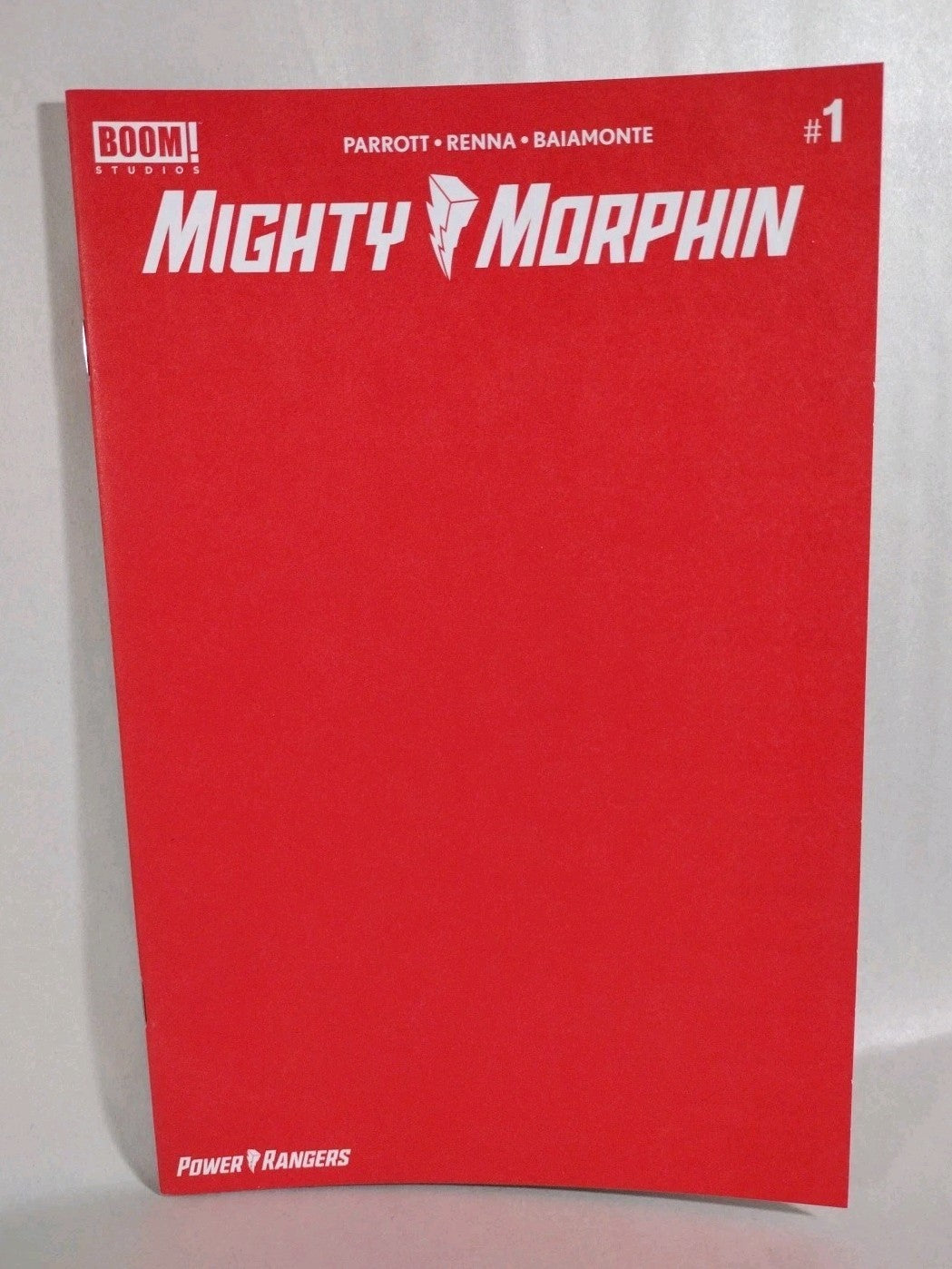 Mighty Morphin #1 (2020) Boom Power Rangers Boom Red Blank Sketch Cover Variant 