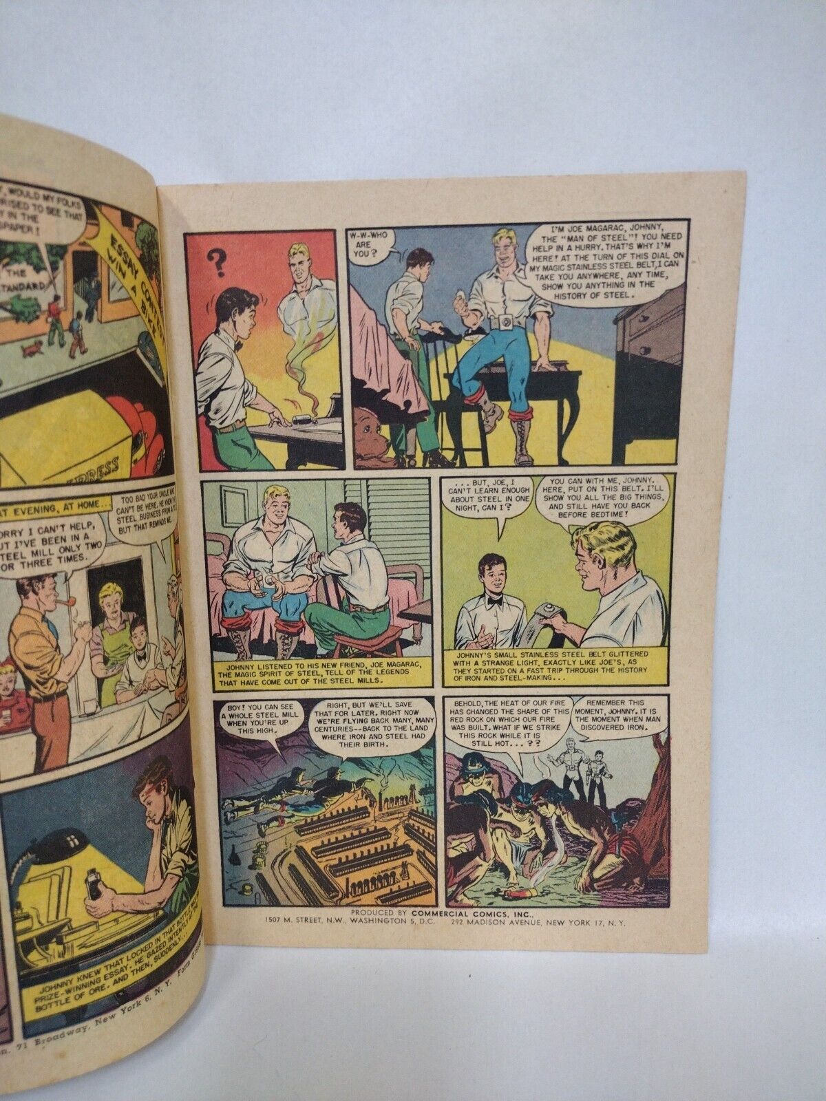 JOE The Genie of STEEL 1950 Promotional Comic Book - Distributed U.S. Steel Corp