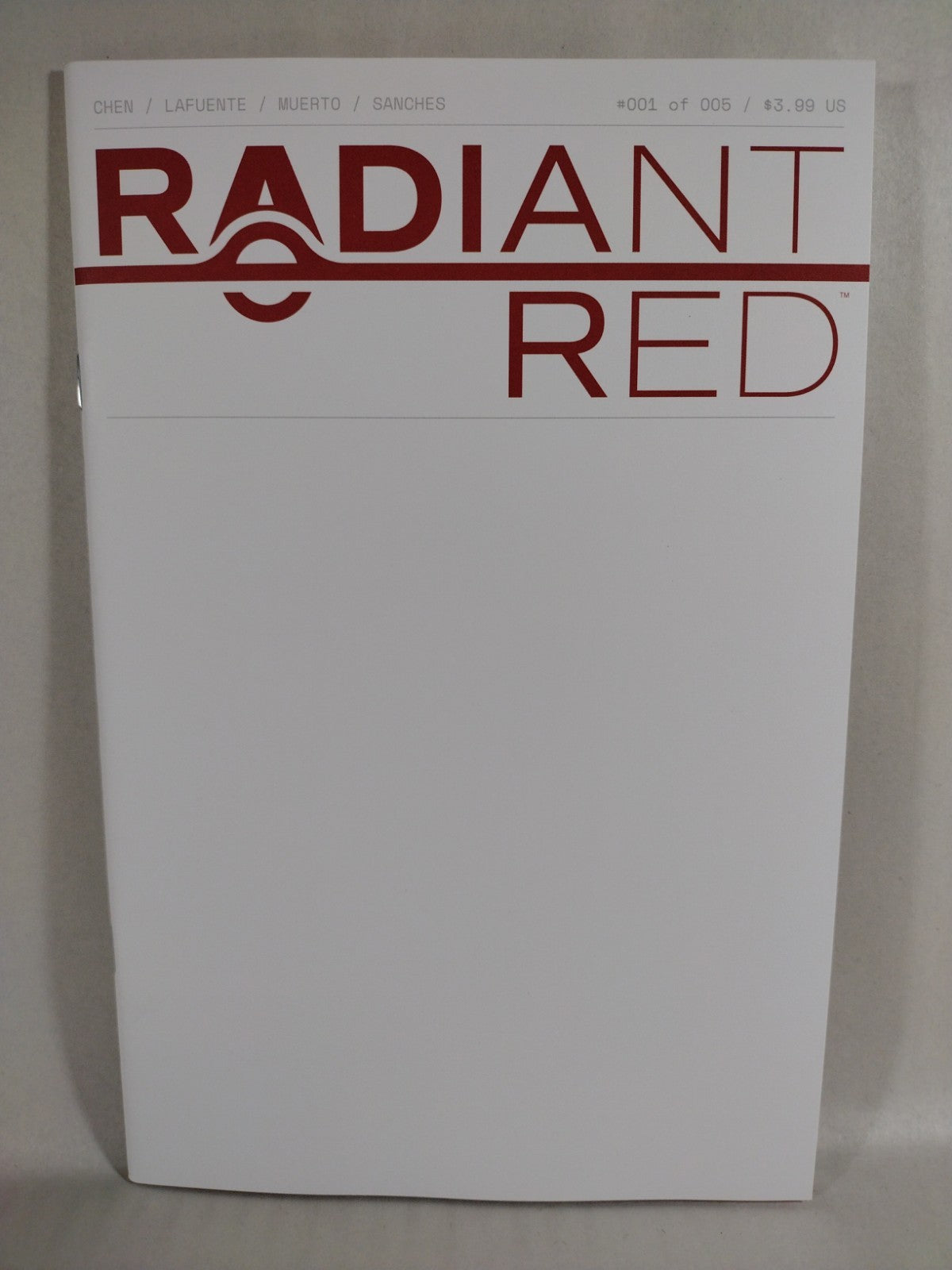 Radiant Red #1 (2022) Image Comics Blank Sketch Variant Cover LaFuente New NM