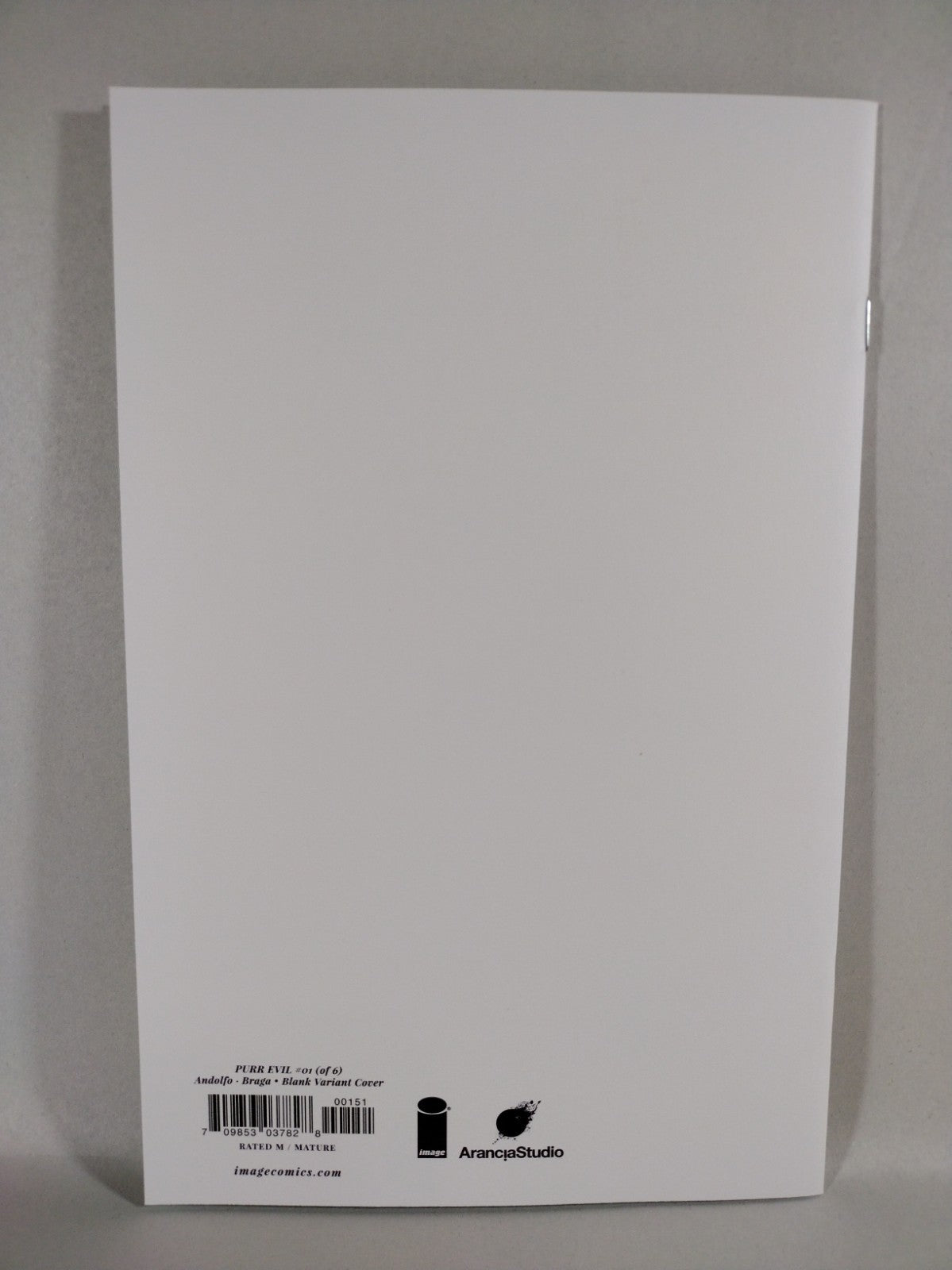 PURR EVIL #1 (2023) Image Comics Blank Sketch Variant Cover Mirka Andolfo NM