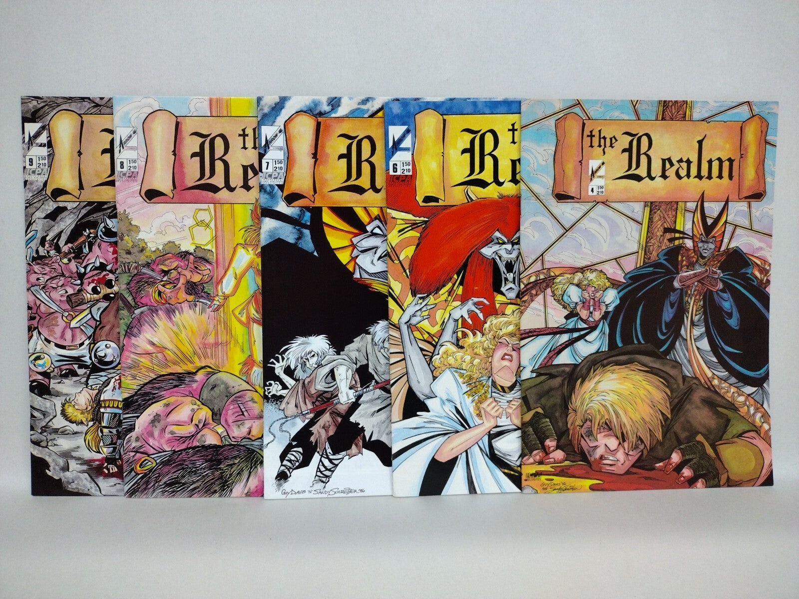 The Realm (1986) Arrow Comic Lot Set #4 6 7 8 9 Deadworld 1st Appearance VF-NM