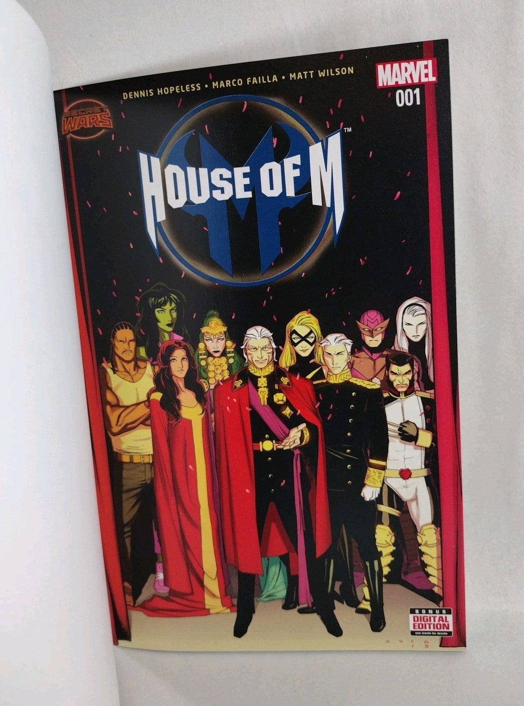 House Of M #1 (2015) Marvel Secret Wars Blank Sketch Variant Cover Comic