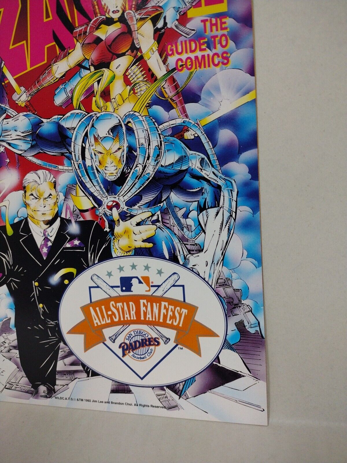 Rare Wizard Magazine (1992) Jim Lee All-Star Fanfest San Diego Padres Giveaway