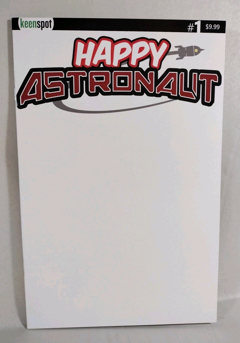 Happy Astronaut #1 (2023) Keenspot Cover D Blank Sketch Variant Comic New NM