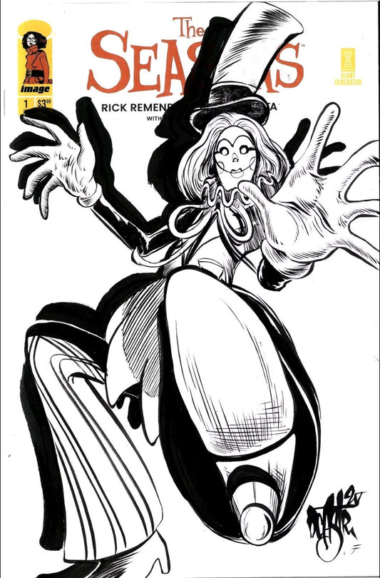 Seasons #1 (2025) Rick Remender Image Comic Sketch Variant W Original DCastr Art