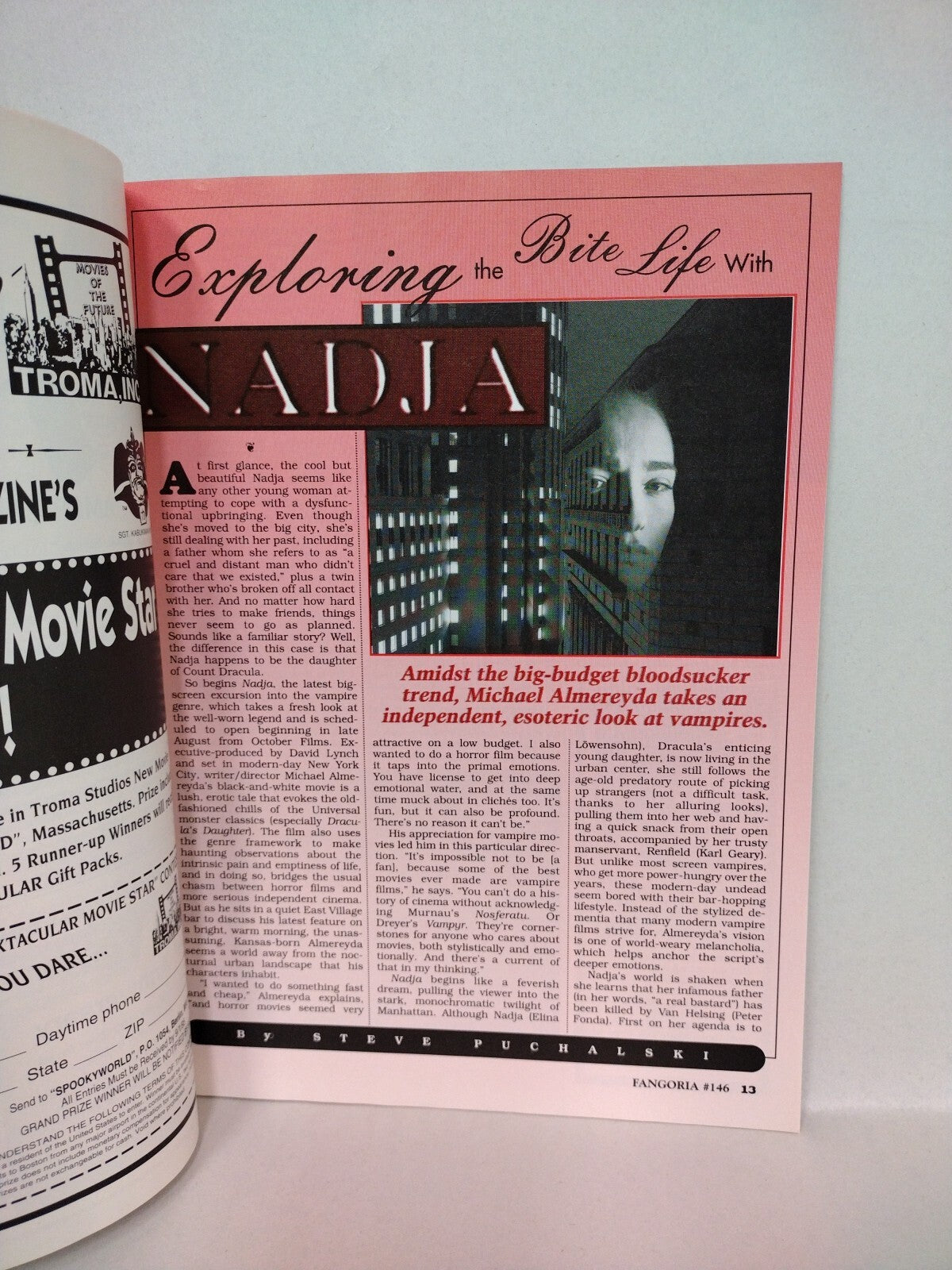 FANGORIA Magazine 146 (1996) Screamers Virtuosity Clive Barker Nadja Xtro 3 VF