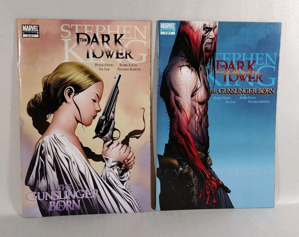 Dark Tower Gunslinger Born Complete 2007 Marvel Comic Set #1-7 Guidebook + Bonus