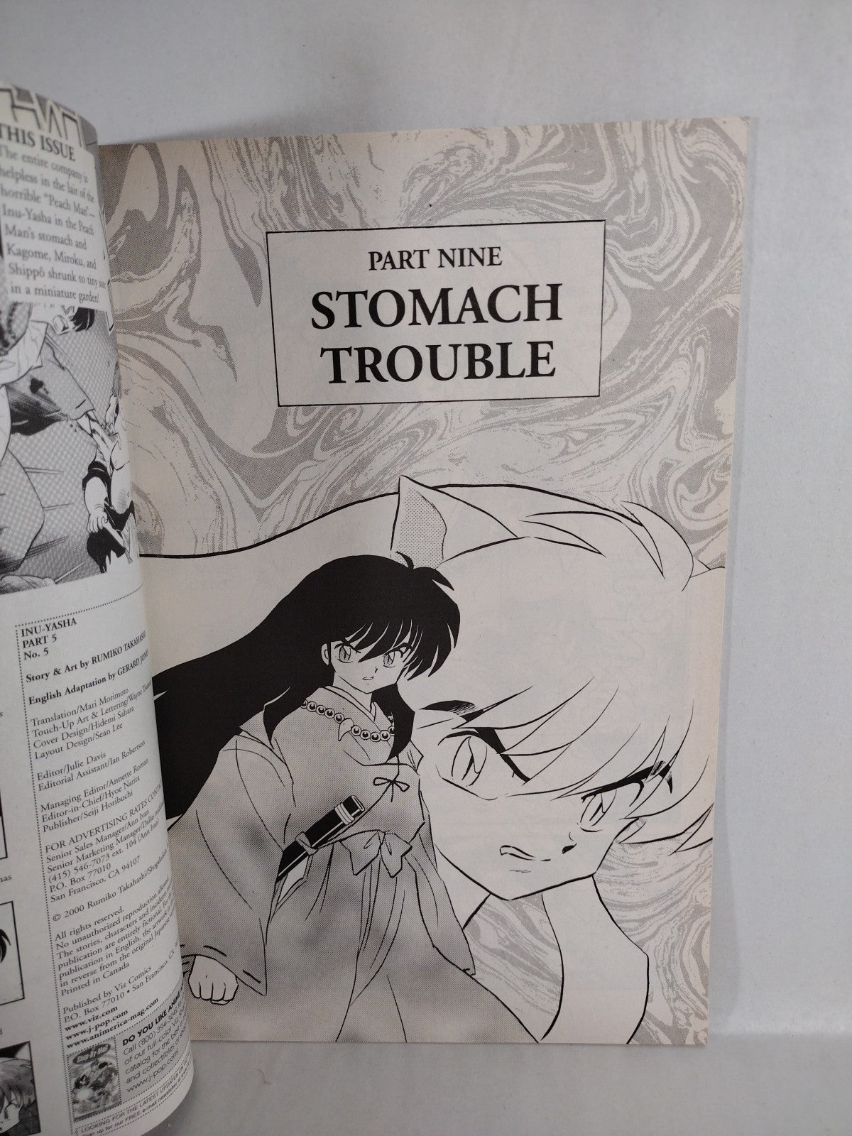 Inu-Yasha (1998) Part 5 Rumiko Takahashi Viz Comic Lot #4 5 6 7 8 9 10 11 VF-NM