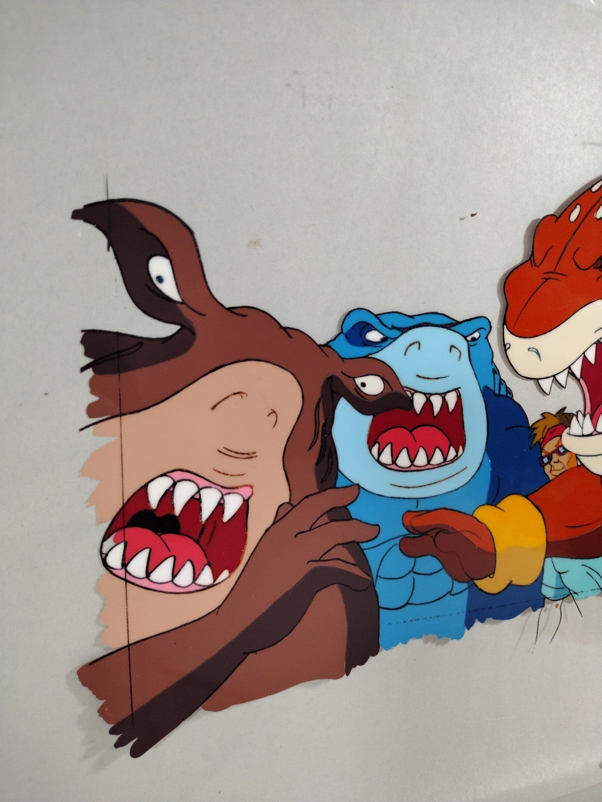 Street Sharks 1996 Original Animation Production Cel Slammu Streex Jab & Bends