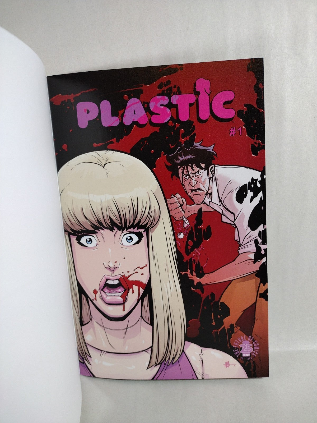 Plastic #1 (2017) Image Comic Blind Box 25th Anniversary Blank Cover Variant NM