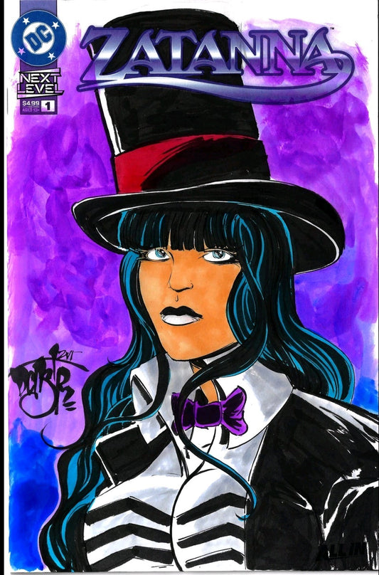 Zatanna #1 (2026) DC Comic Sketch Cover Variant W Original Dave Castr Art