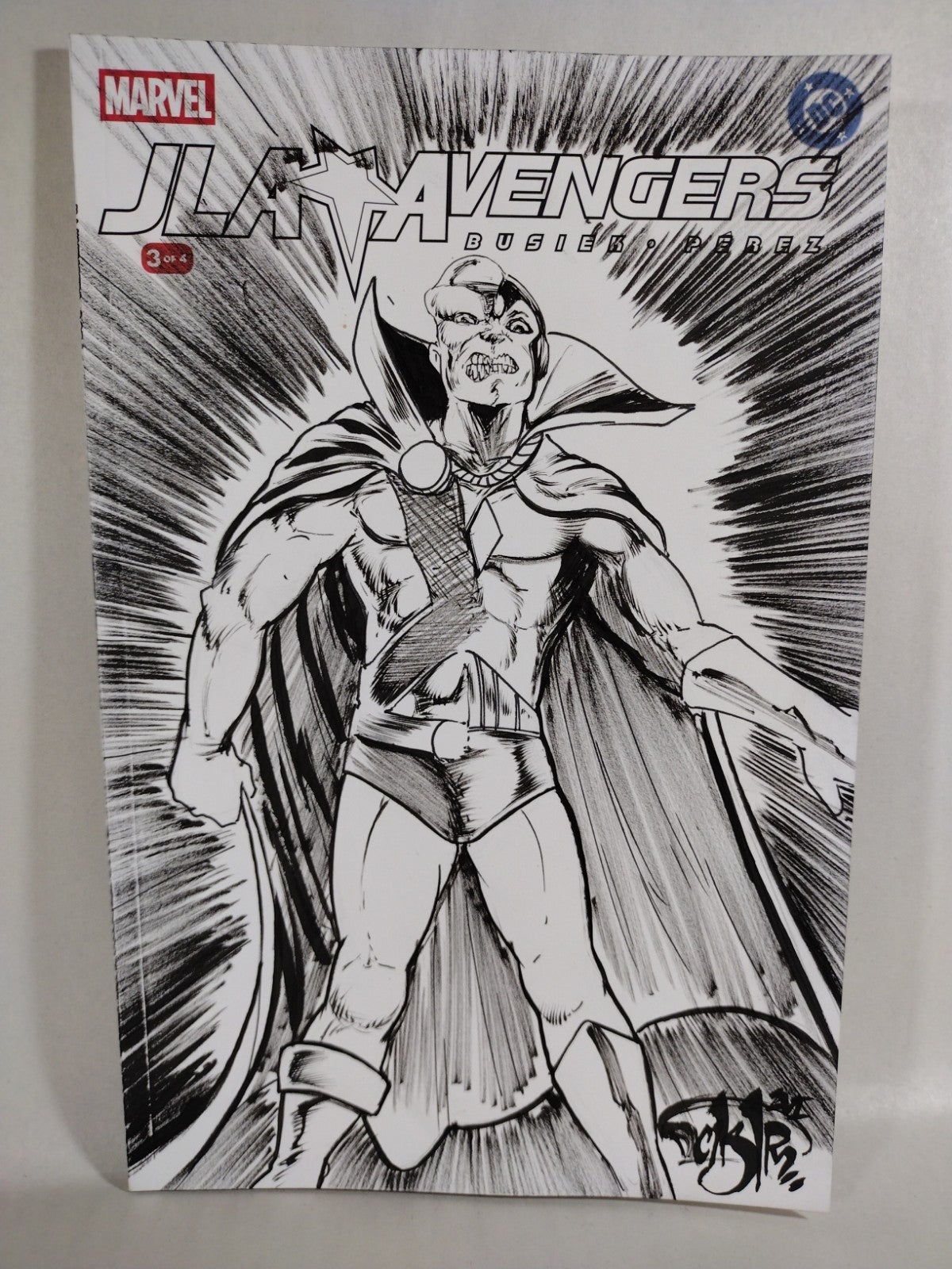 JLA Avengers #3 (2026) DC Marvel Facsimile Sketch Variant W Original DCastr Art