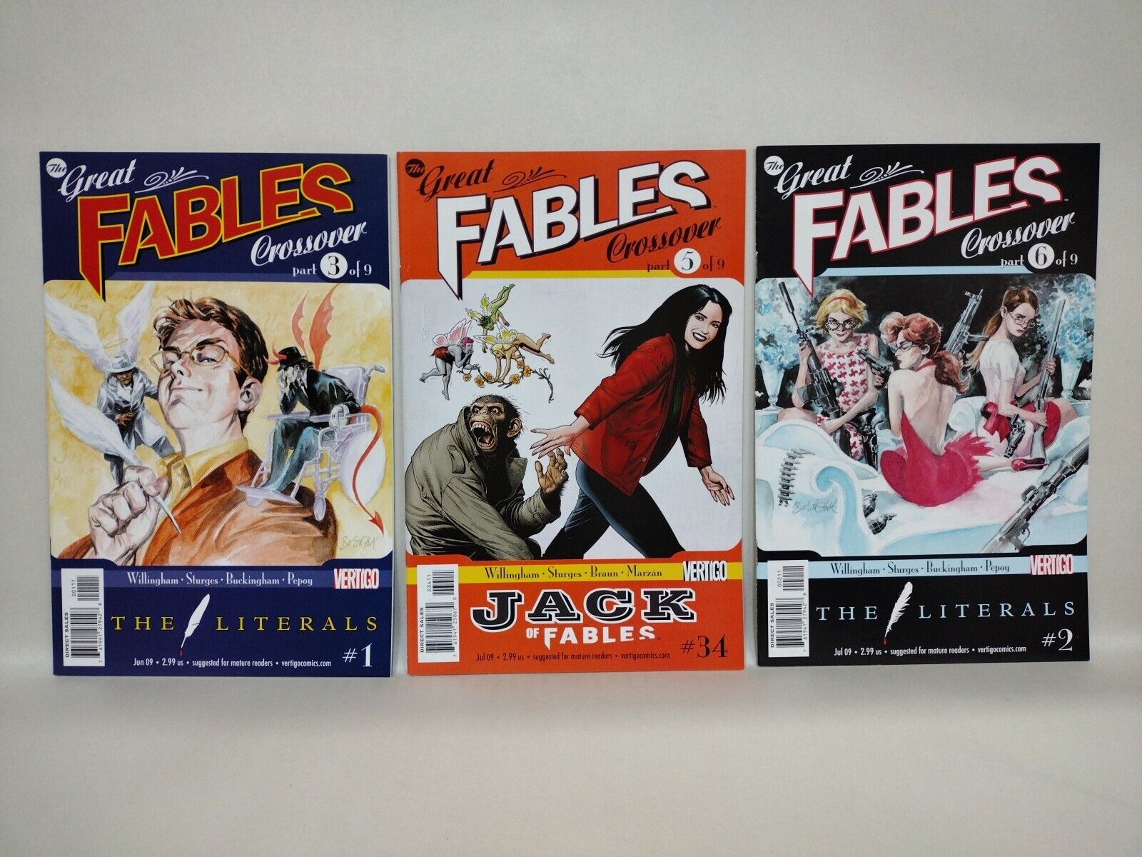 Jack Of Fables (2006) Complete Vertigo Comic Run Set #1-50 # Literals #1-3 VF-NM