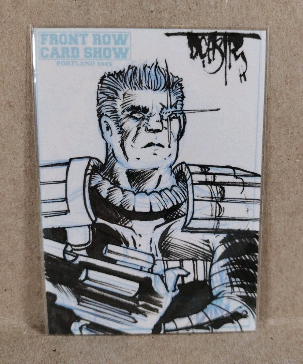 DCastr (2025) Front Row Show Exclusive Sketch Card W Original Cable Art