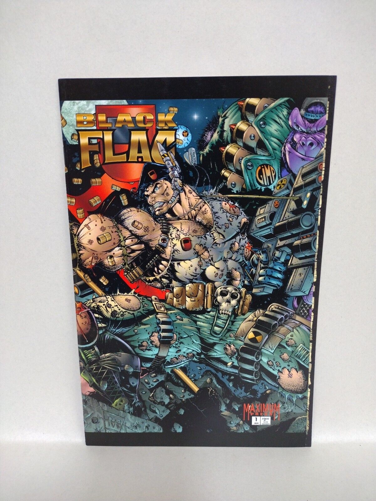 Black Flag (1995) Maximum Press Dan Fraga Comic Lot Set #1 2a 2b 3 Image Preview